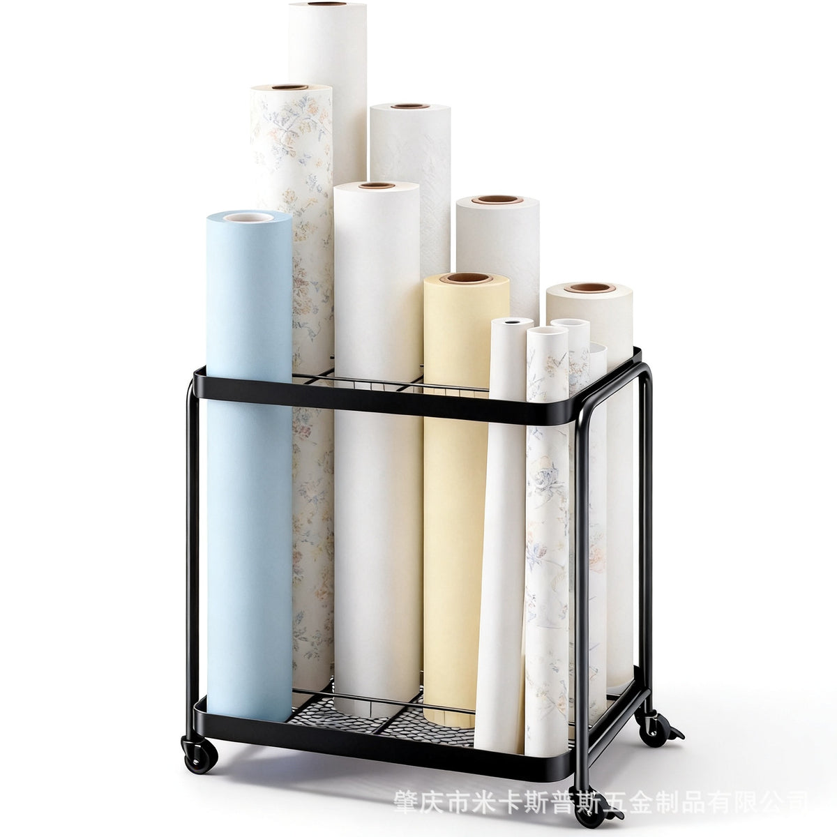 Mobile Storage Cart with Wheels for Blueprints