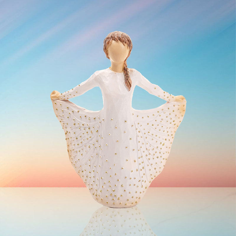 New Skirt Girl European Style Ornament Romantic Christmas Birthday Gift Living Room Decoration Resin Craft