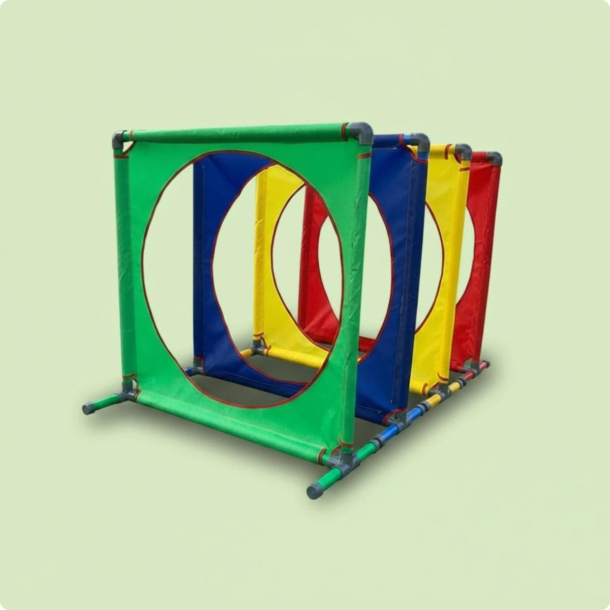 Hurdle Tunnel Set Portable Kids Obstacle Course Easy to Clean for Preschoolers