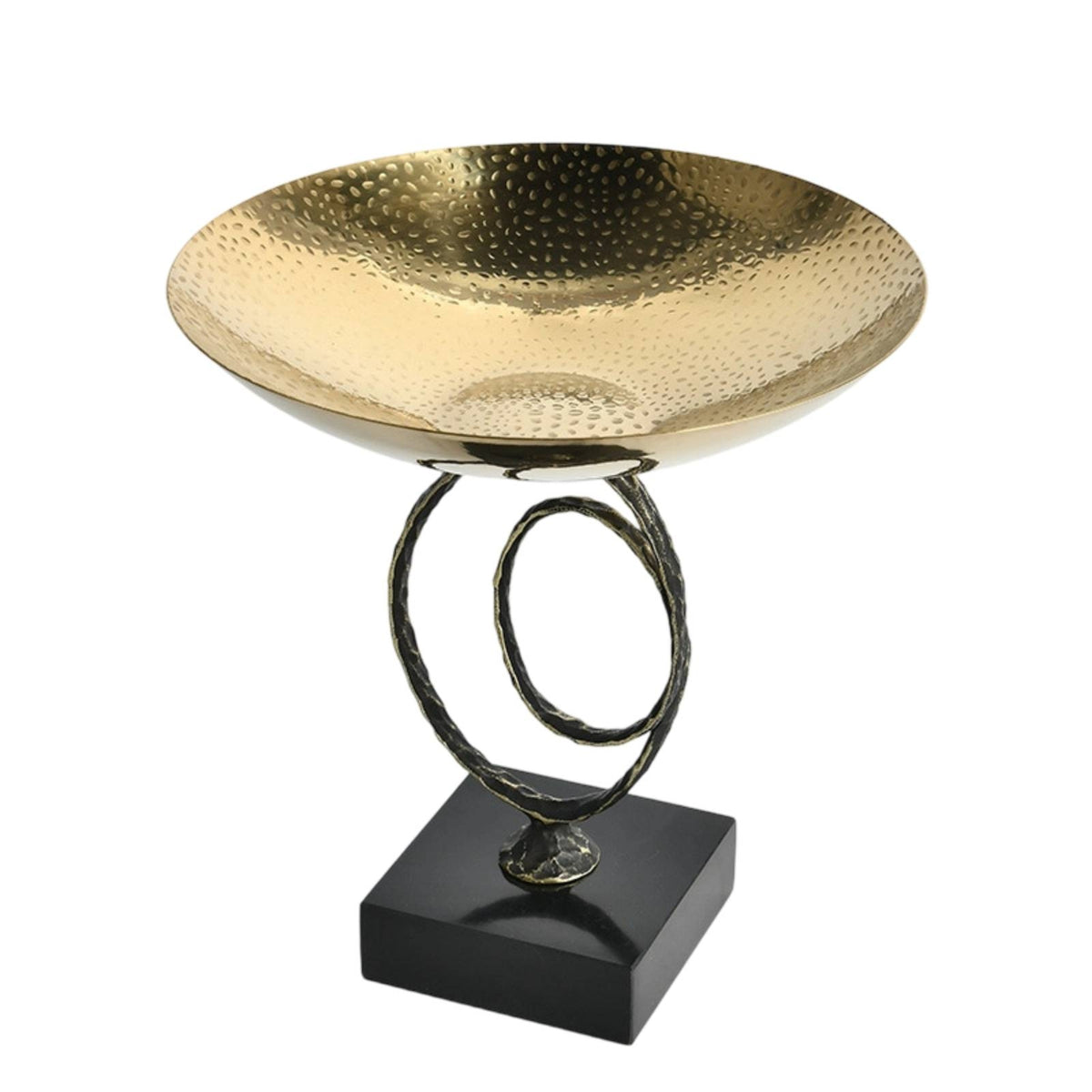 Metal Fruit Bowl with Stand Open Design for Reception Area