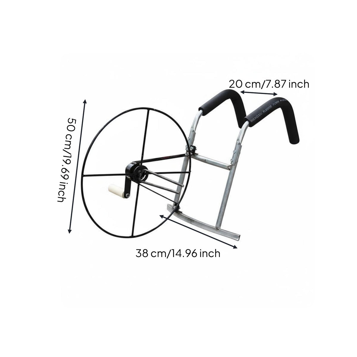Flat Hose Reel Labor Saving Irrigation Equipment Rustproof for Garden, Gardeners