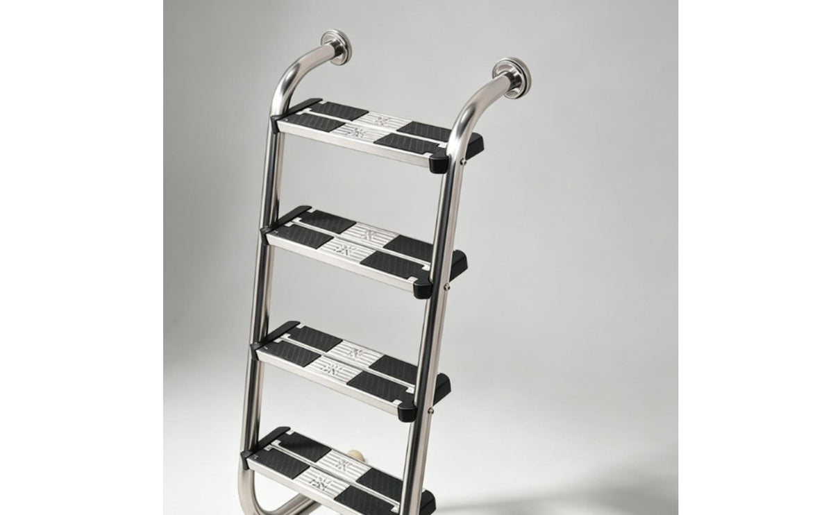 Stainless Steel Pool Ladder Anti-Slip Pool Ladder with Handrails Rust Resistant for Homeowners, Backyard, Villa