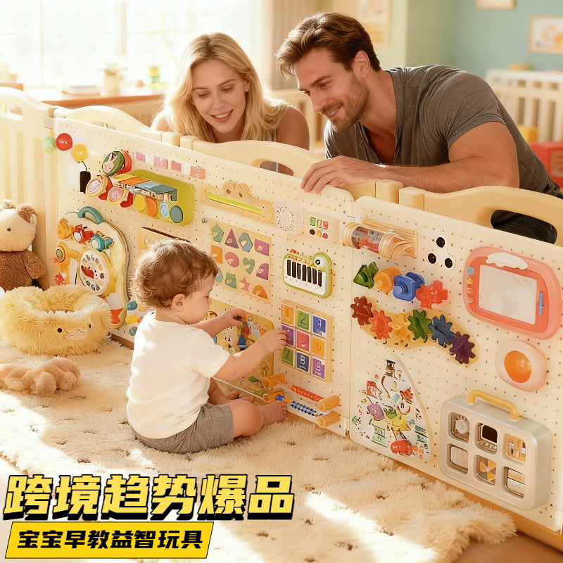 Baby Early Education Busy Board Felt Board DIY Accessories
