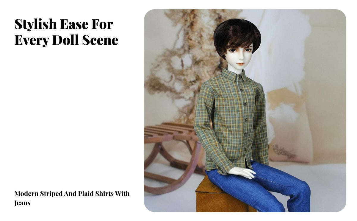 60cm Male Doll Outfit Handmade 1/3 Scales BJD Clothes Detailed Craftsmanship 1/3 BJD Doll Clothes for Collection Display