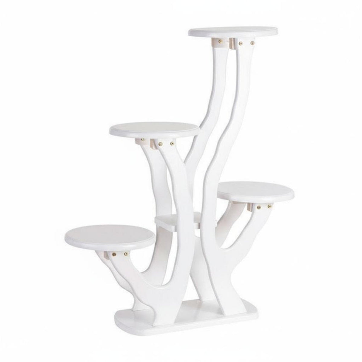 Multi-Tiered Plant Stand Anti-Slip Feet Multi-Level Planter Shelf Easy Assembly