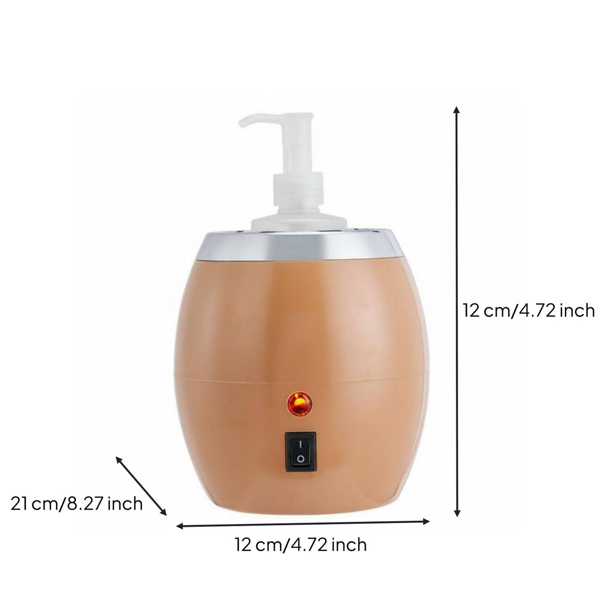 Single Bottle Oil Warmer Easy to Use Spa Accessory 360° Fast Heating