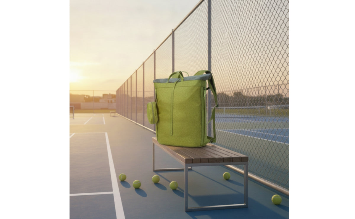 Expandable Racket Backpack Lightweight Racket Bag with Pouch Padded Tennis Backpack Adjustable for Badminton Players