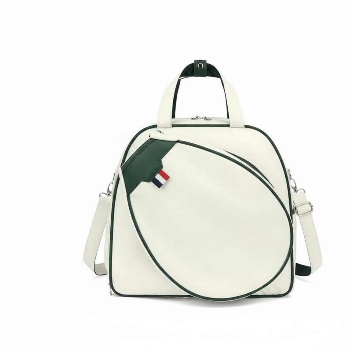 Large Capacity Racket Bag Detachable Shoulder Strap Racket Tote Bag Quilted Sports Backpack Versatile-Sport Use Athletic