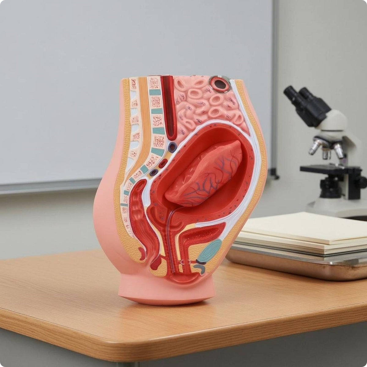 Postpartum Pelvis Model Sectional Teaching Aid Realistic Colors for Classroom