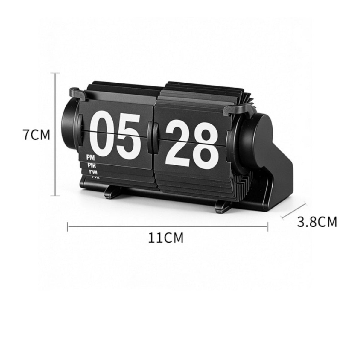Mechanical Table Clock Minimalist Design Automatic Flip Clock for Office