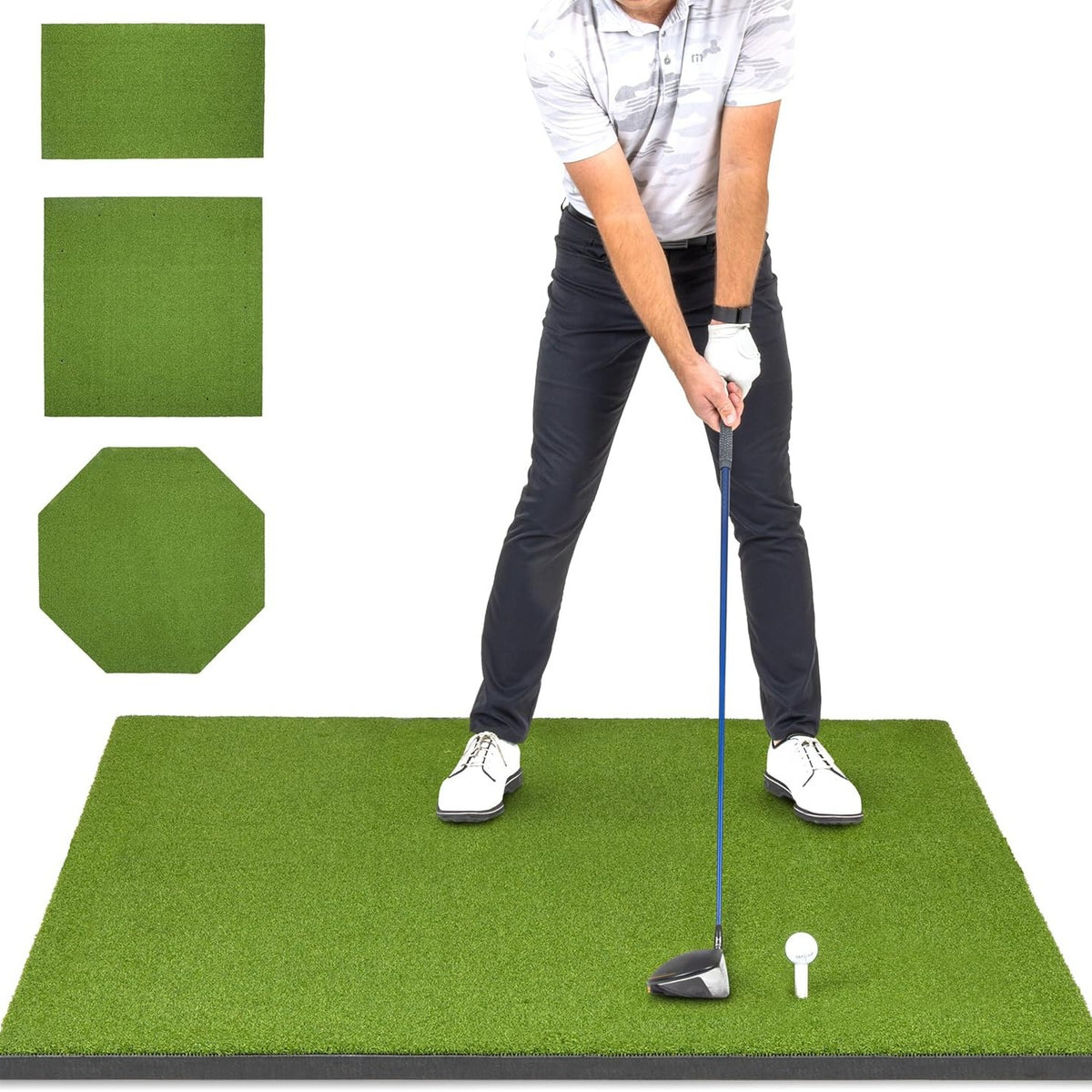 Golf Hitting Mat with Tees for Practice