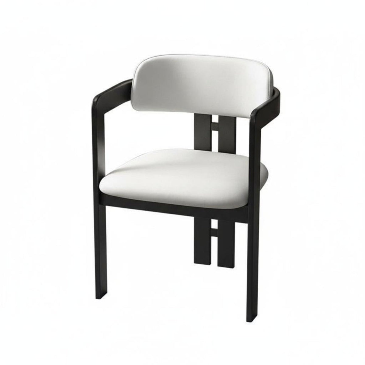 Upholstered Armchair Stylish Padded Rearless Designrear Armchair With Arms Minimalist Design for Adults, Restaurant