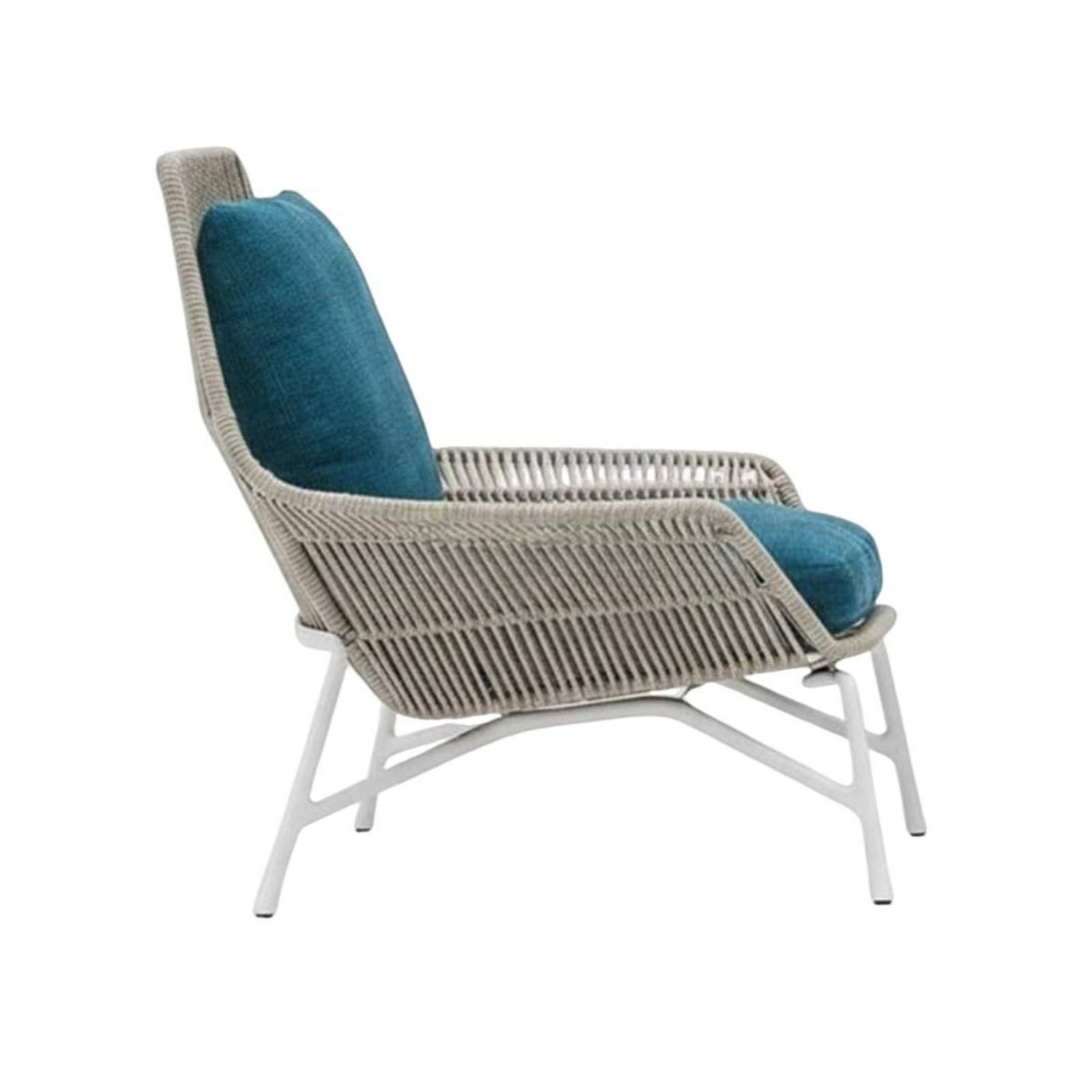 4-Piece Woven Lounge Seating All-Weather Outdoor Furniture sturdy Frame Thick paddings for Families, Balcony, Sunroom, rearyard