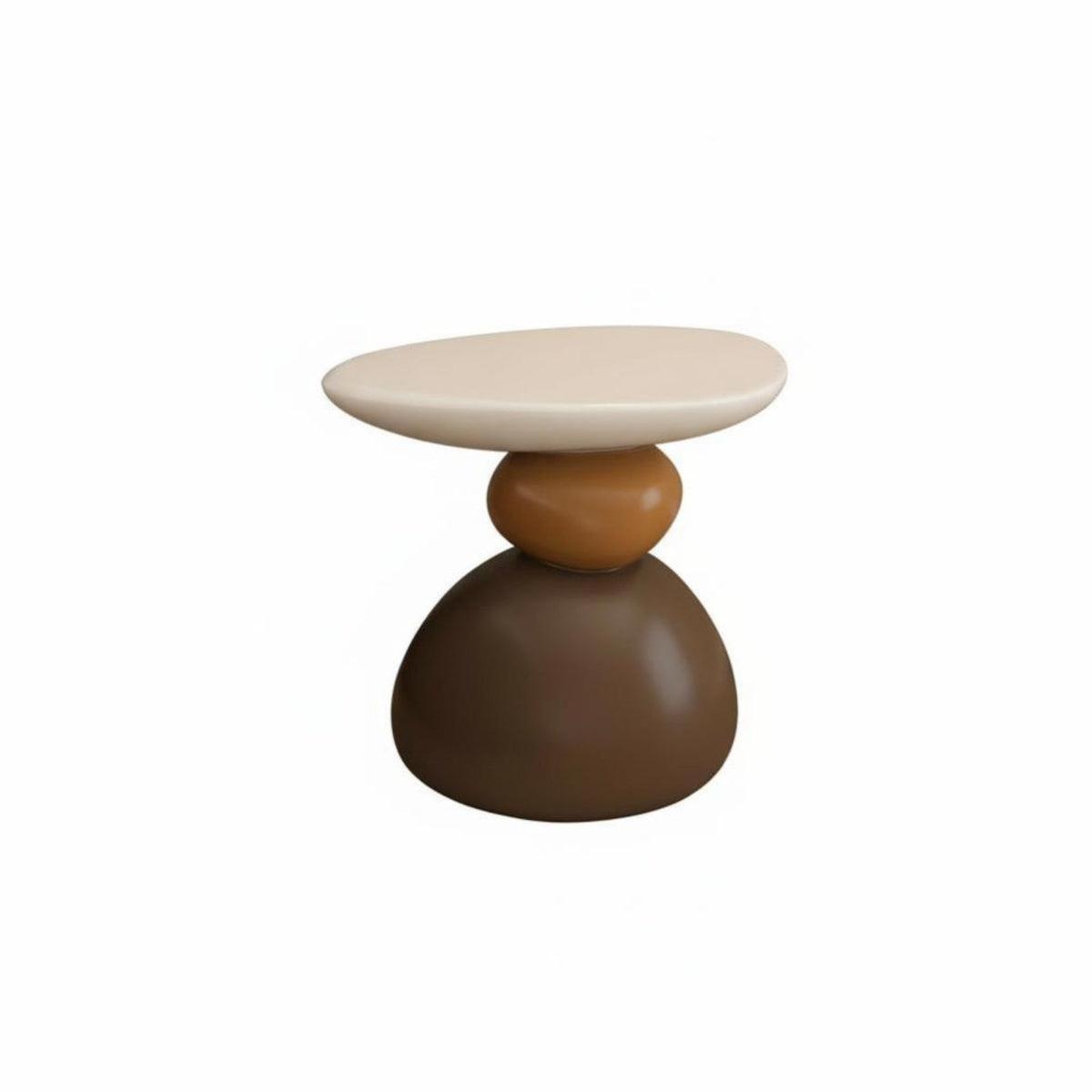 Curved C-Table Light Luxury Aesthetic Nightstand Creative Form for Small Spaces