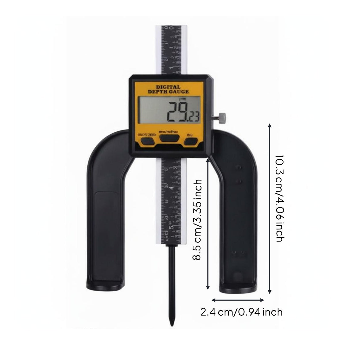 Digital Depth Caliper High Precision Height Caliper Easy to Read for Carpenters