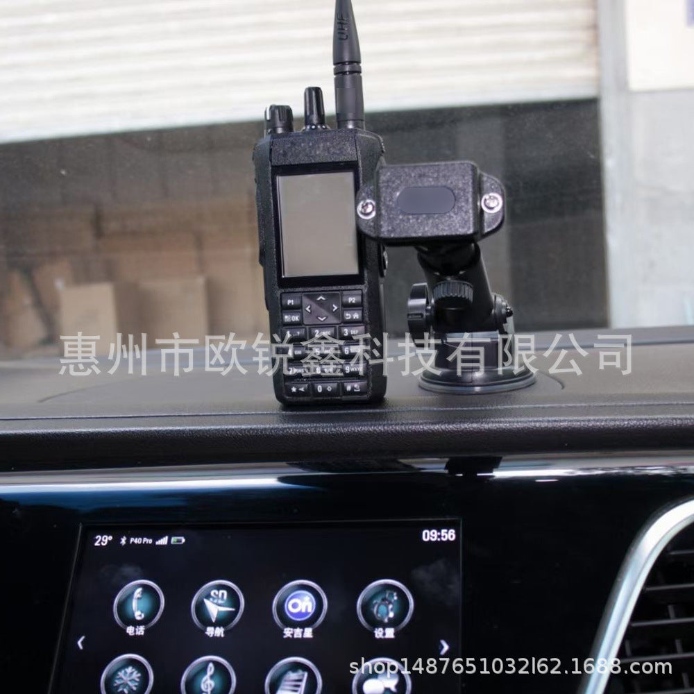 Car Radio Mount for Windshield with Suction Cup