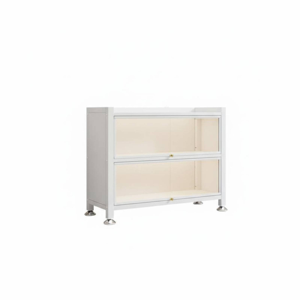 Dustproof Multi-Tier Bookcase with Flip-up Doors Dust-Proof Multi-Tier Cabinet with Flip-up Doors Large Capacity Book Rack Strong Load-Bearing for Children, Students, Homeowners, Study Room, Bedroom, Protectice