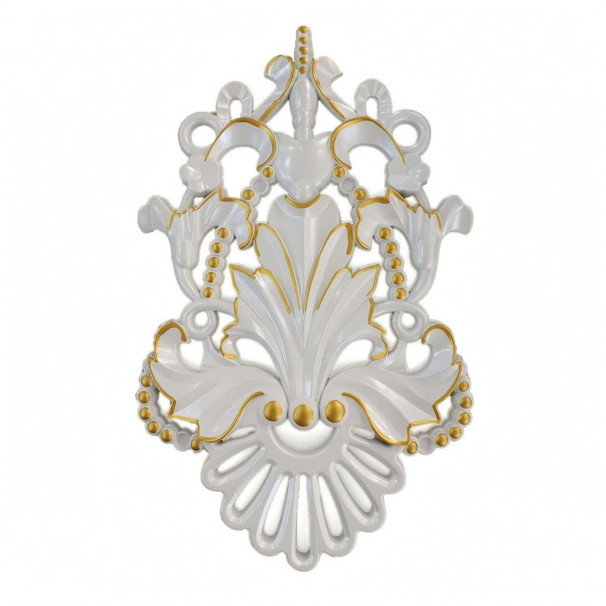 European-Style Wall Medallion Symmetrical Openwork Ceiling Ornament