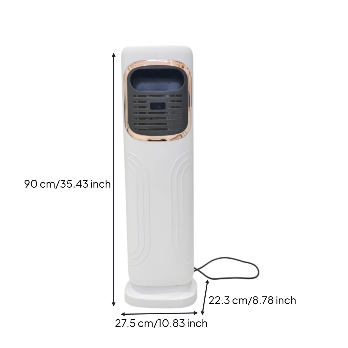 Floor-Standing Air Cooler Quiet Vertical Fan Fan with Wireless Controller Indoor Automatic for Living Room, Bedroom