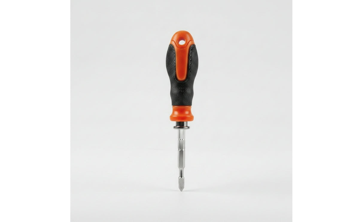 Textured-Grip Telescopic Screwdriver Multi-Function Phillips and Slotted Screwdriver Non-Slip Hand Tool Ergonomic for DIYers, Technicians, Household Repairs, Tight Confined Areas, Air Conditioner Maintenance