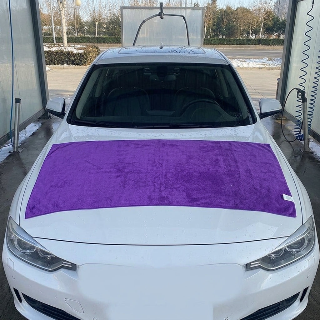Microfibre Cloth Twisted Yarn, High Absorbency Microfibre Towel 30cm x 70cm, Quick-Dry Microfibre Cloth for Car Washing and General Cleaning