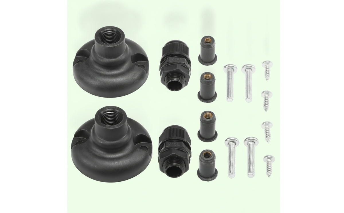 2 Pieces Easy to Install Kayak Canopy Mount Base Sleek Sun Shade Mount Base Long-Lasting Canopy Mounting Kit Corrosion-Resistant for Kayakers