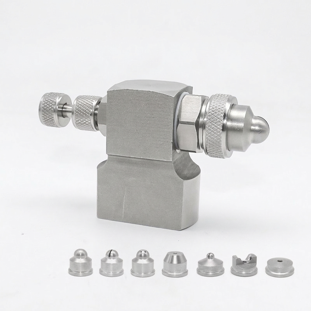 Stainless Steel Gas Cooling Atomization Nozzle, Industrial Facility Dust Remove #variant:Top Entry Nozzle