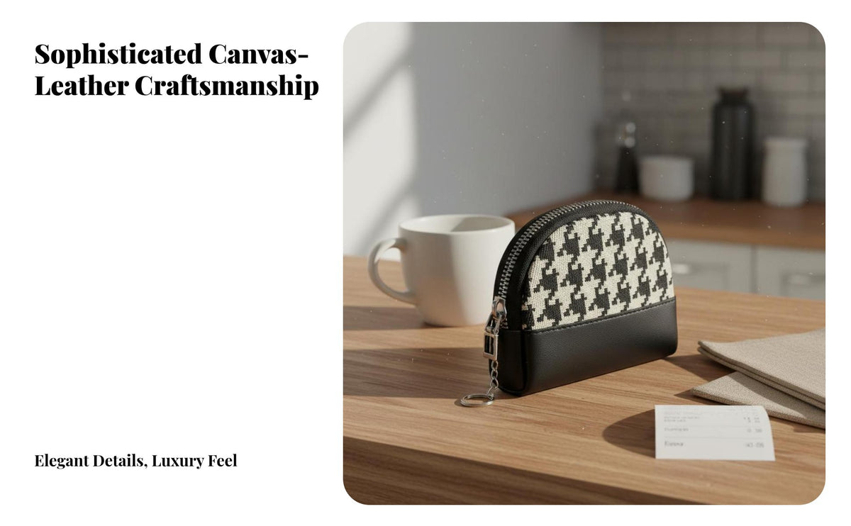 Mini Wallet Compact Mini Zipper Pouch Retro Design Change Pouch for Students, Adults, Daily Use, Shopping, Commuting