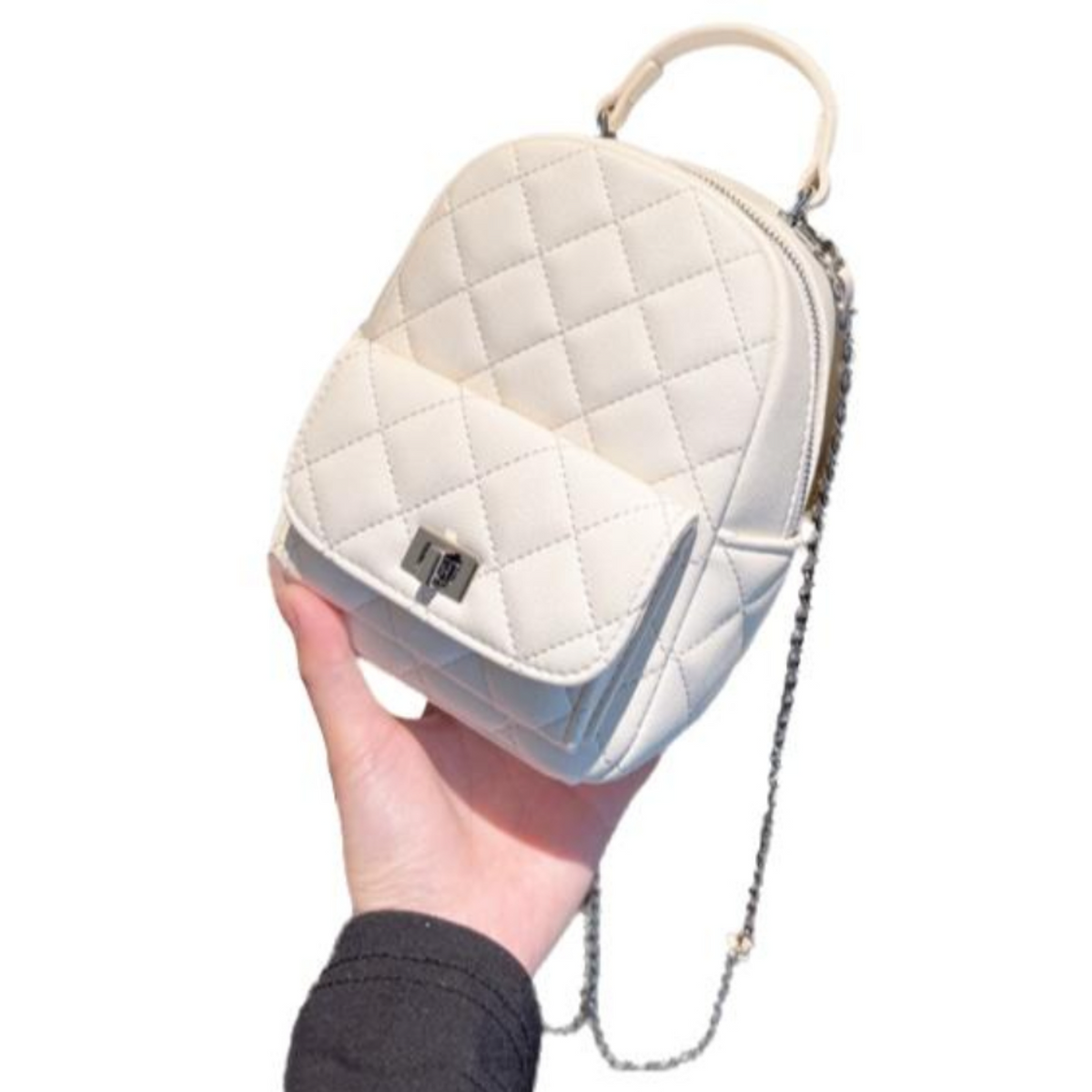 Large capacity PU leather backpack
