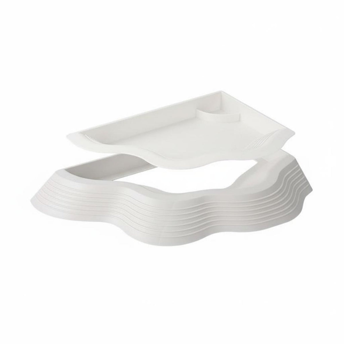 Turtle Food and Water Bowl Polished Edges 2-in-1 Amphibian Feeding Station Anti-Slip Ramp Terrarium Accessory Tip-Resistant