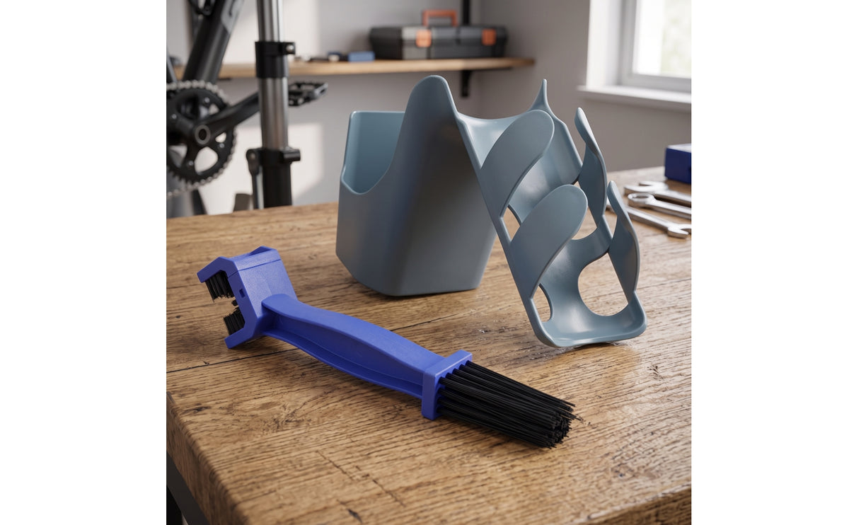 Chain Cleaning Tool with Brush Secure Oil Collector with Brush Reusable Bike Chain Oil Collector for Cyclists