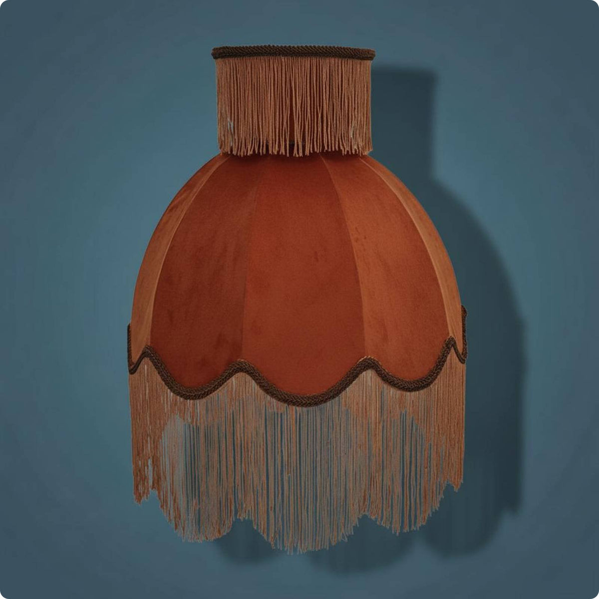 Velvet Tassel Lampshade Handmade Tassel Lampshade Soft Light for Hotel