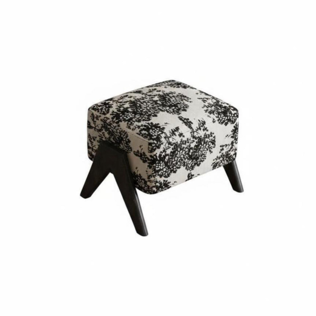 Upholstered Rectangular Bench Vintage Design Ottoman Sturdy Construction