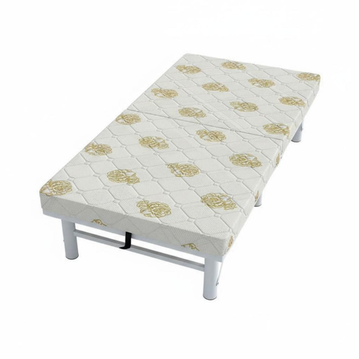 Folding bed with Mattress Foldable Design Portable Guest Bed Easy Assembly Sturdy Frame for Guests, Families, Home, Dormitory