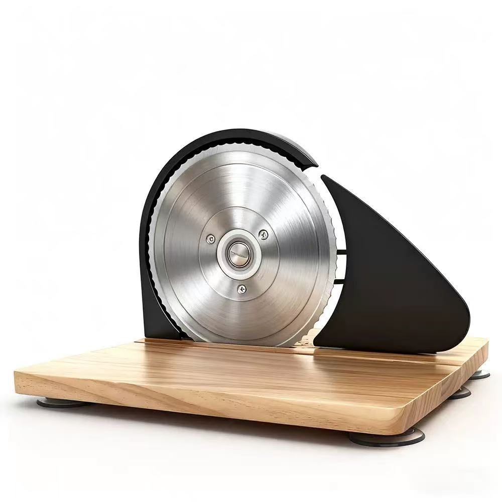 Manual Bread Slicer with Foldable Solid Wood Base
