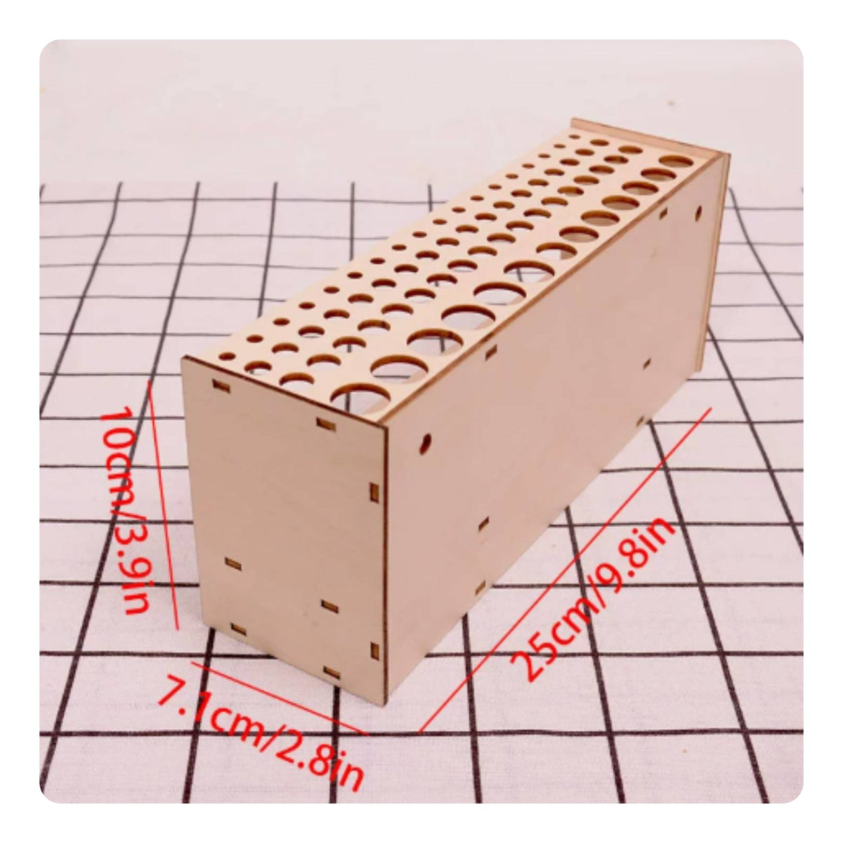 Wooden Brush Stand Detachable Wall Mount Brush Holder Freestanding Standing