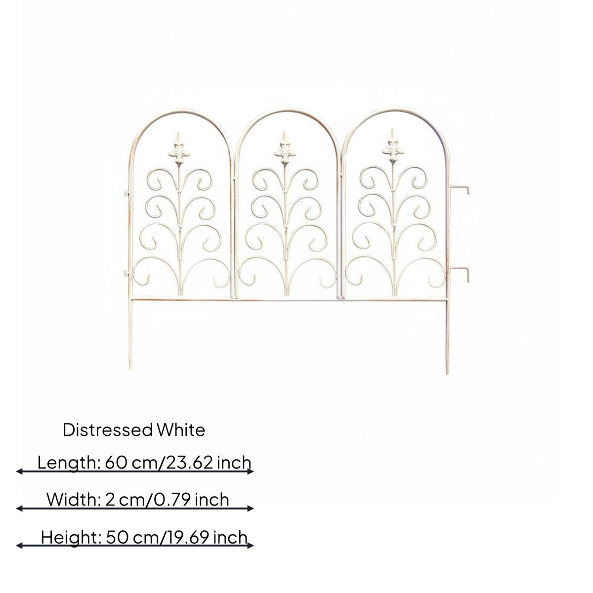 Decorative Metal Fence Panel Climbing Plant Support for Yard, Walkway, Gardeners