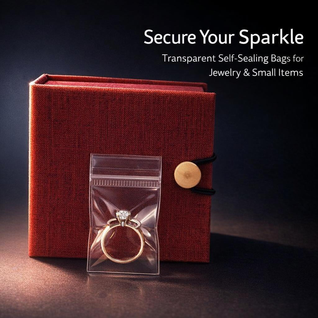 PVC Jewelry Anti Tarnish Bags, Anti Oxidation Zipper Lock for Storage, Jewelry Organizer Anti Oxidation Travel, Oxidation Bag PVC Jewelry