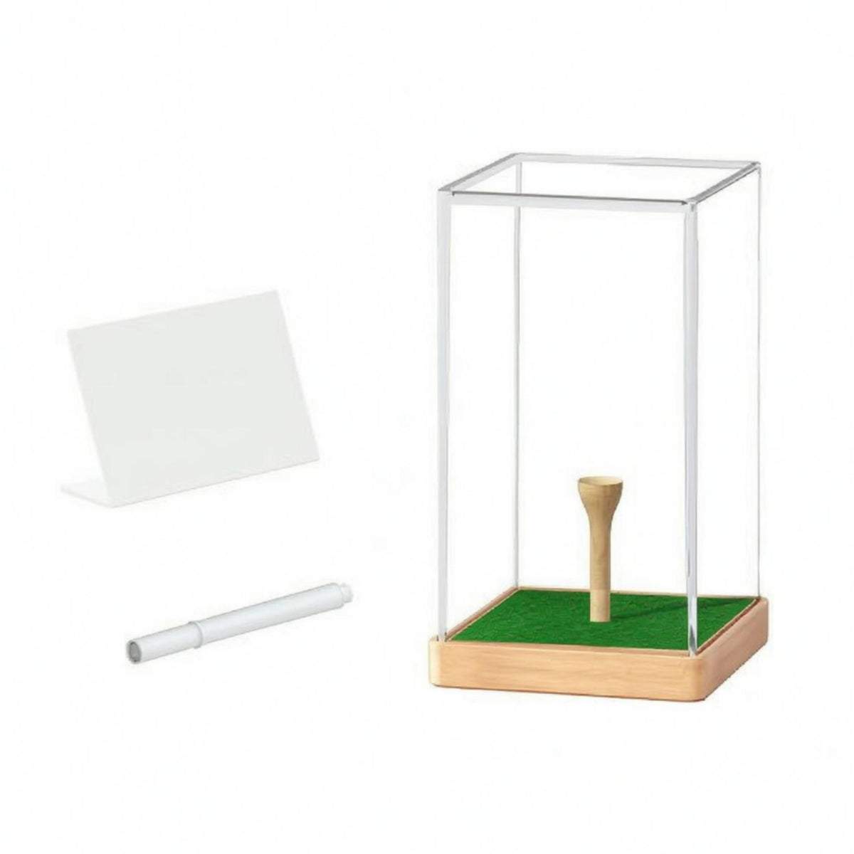 Golf Ball Display Case Transparent Cover Tabletop Golf Ball Case Compact