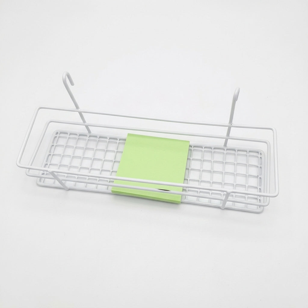 Bathroom Storage Hanging Basket with Wire Mesh Design for Kitchen Organisation, No Drill Wall Mount Metal for Renters