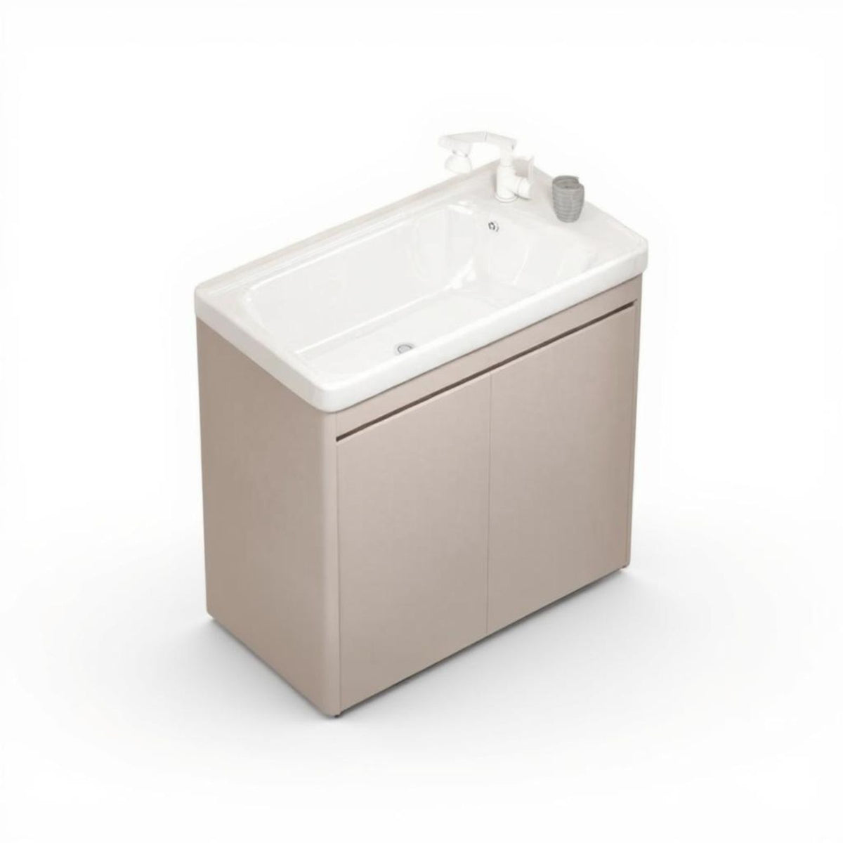 Ceramic sink with cabinet vanity