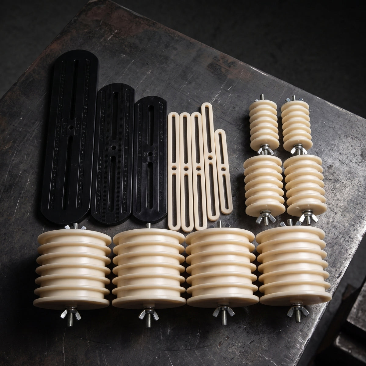 4 Pieces Armature Winding Coil Form Slotted Electric Motor Winding Form Rigid for Workshop