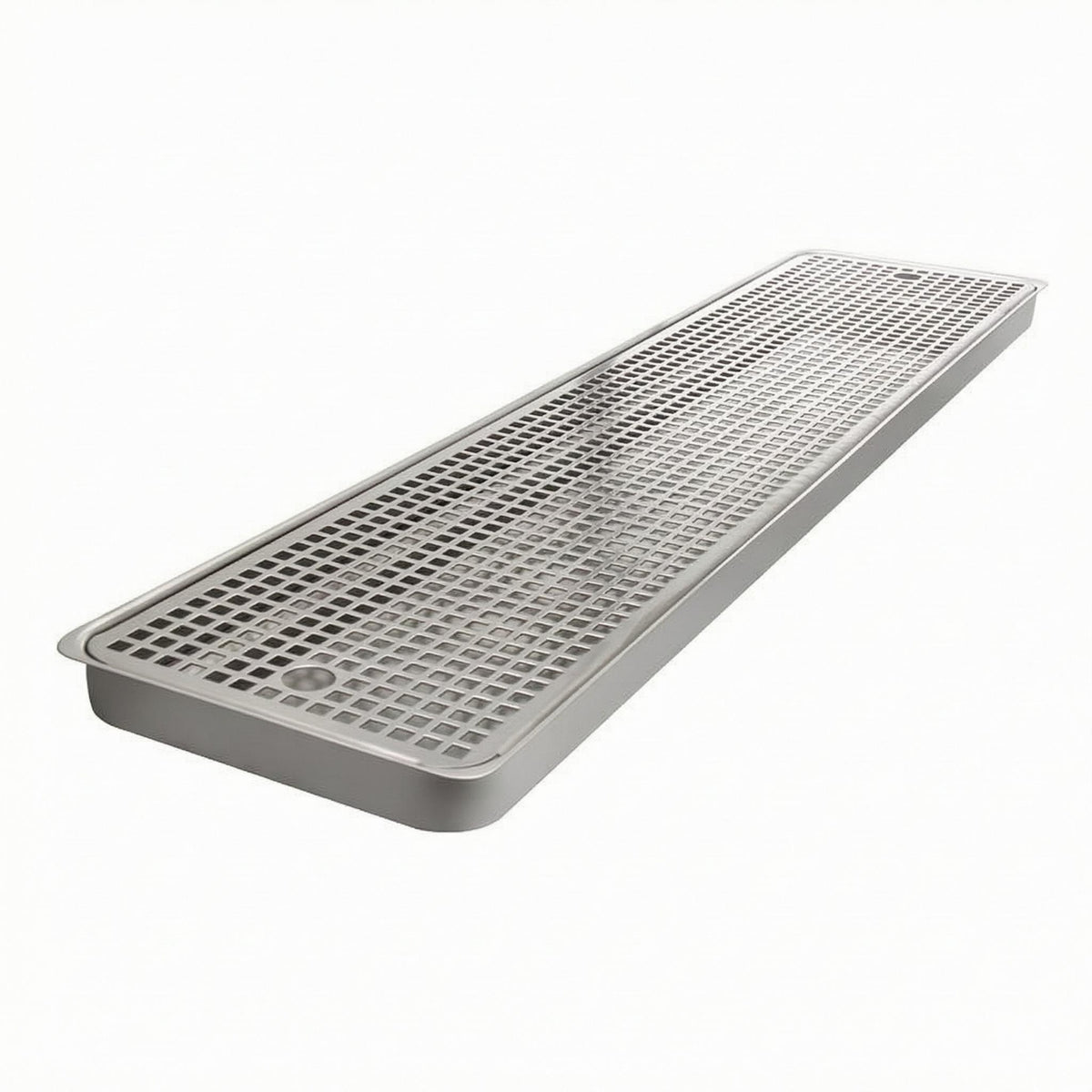 Beer Drips Tray Perforated Grid Stainless Steel Drips Tray Silver Metal Finish Equipment