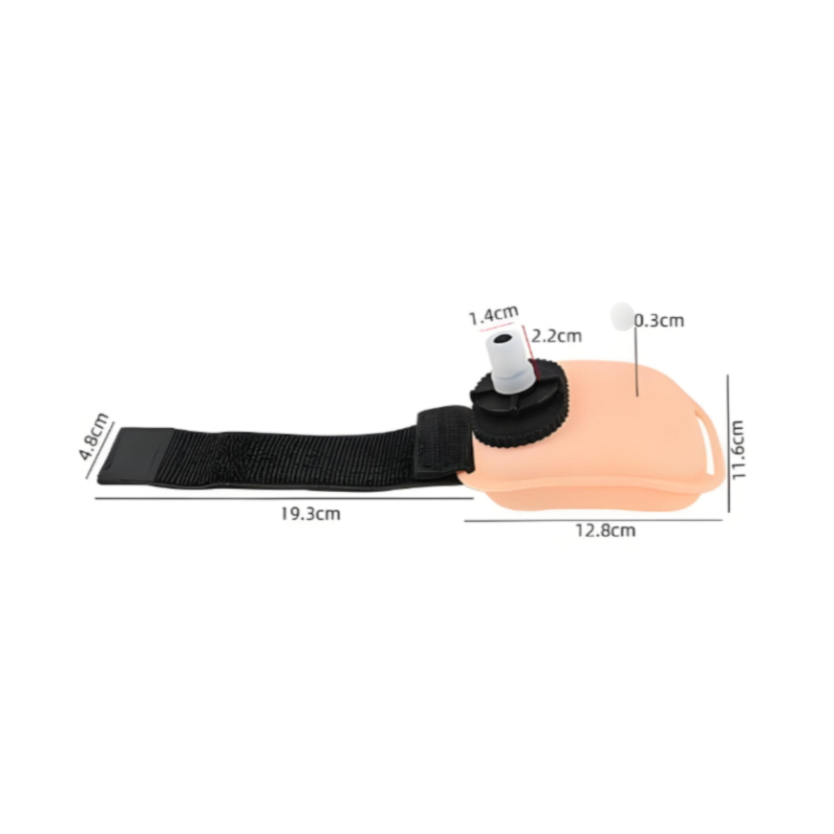 Wrist Water Bottle with Strap Soft Wrist Water Bottle Portable for Running