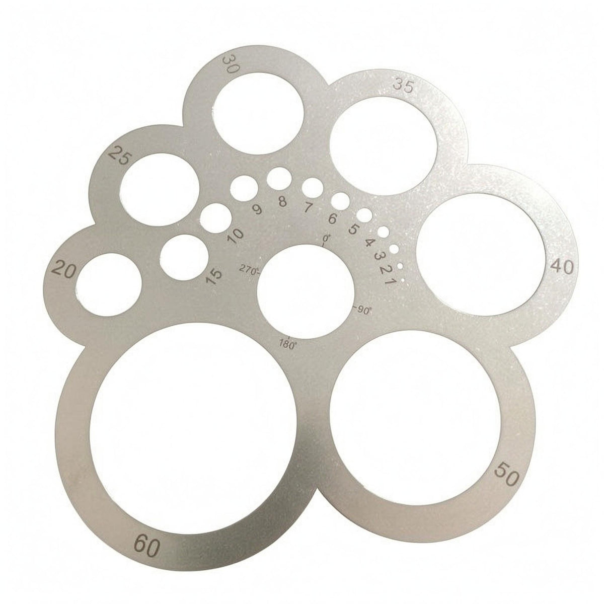 Leather Ruler Stainless Steel Flower Leather Die Angle Markings