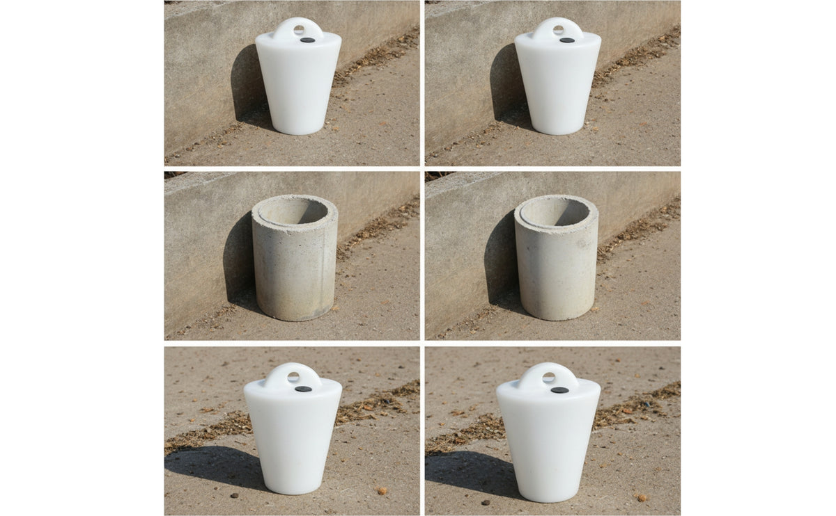 Tapered Manure Plug Cone-Shaped Drain Drain Closure with Handle Livestock Drain Drain Closure for Farmers, Drainage Conduits, Farms