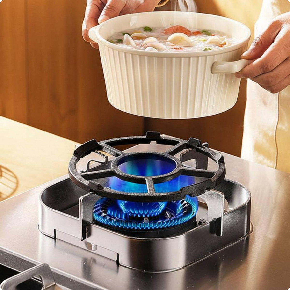 Gas Cooktop Coil Non-Slip Burner Grate Support Coil Sturdy