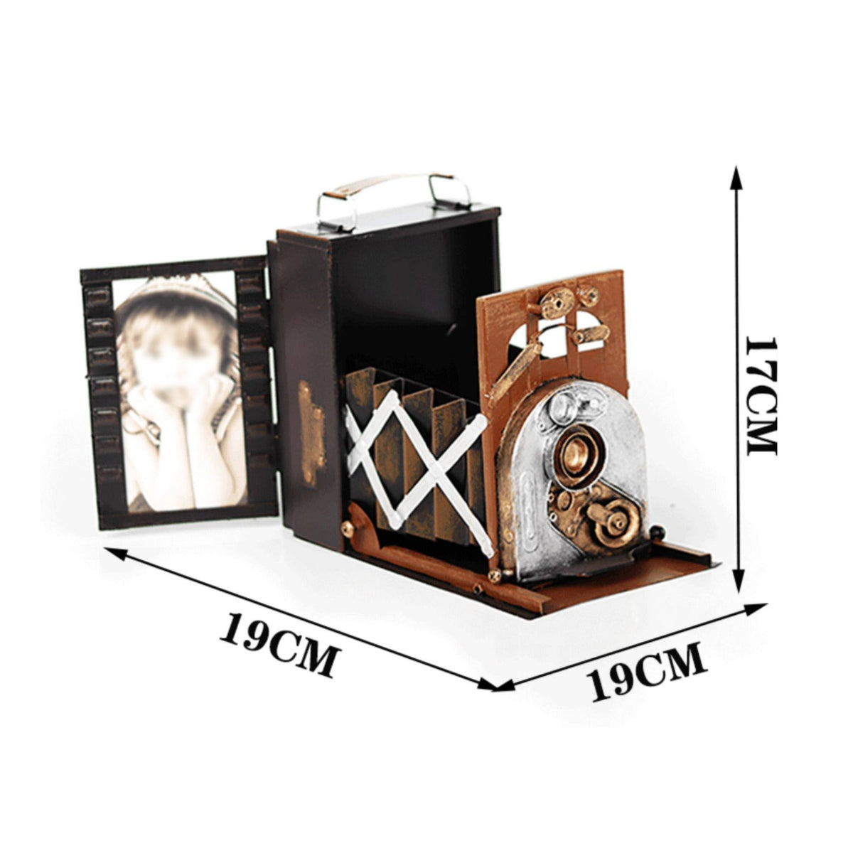 Vintage Camera Model Ornament Collectible Home Decor Desktop Decoration