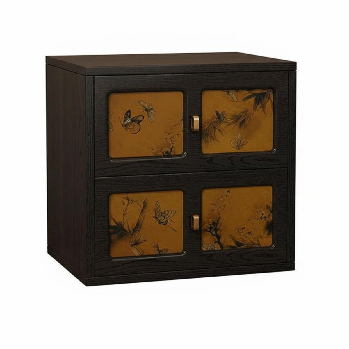 Printed 2-Drawer Nightstand Oriental Pattern for Entryway, Homeowners, Students