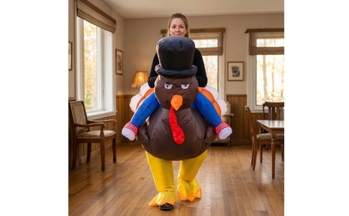 Funny Inflatable Turkey Costume | air-inflated, Inflatable Turkey Suit, for Thanksgiving
